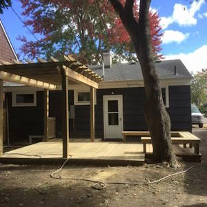 Adding a Patio: After