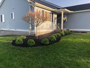 Adding Exterior Landscaped Bed: After
