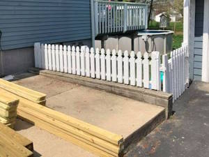 Updating a Fence and Expanding Patio: Before