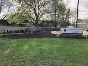 Landscaping the Spectrum Therapy Sign and Entrance: After
