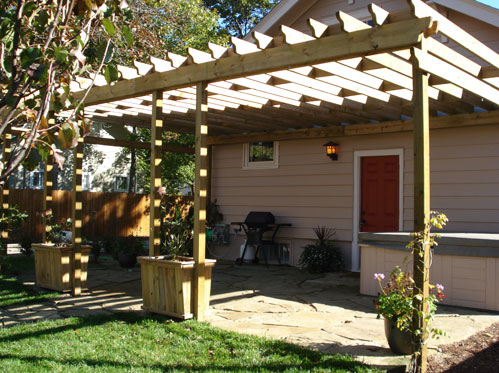 Stone patio by Burns Lawn Care and Landscaping